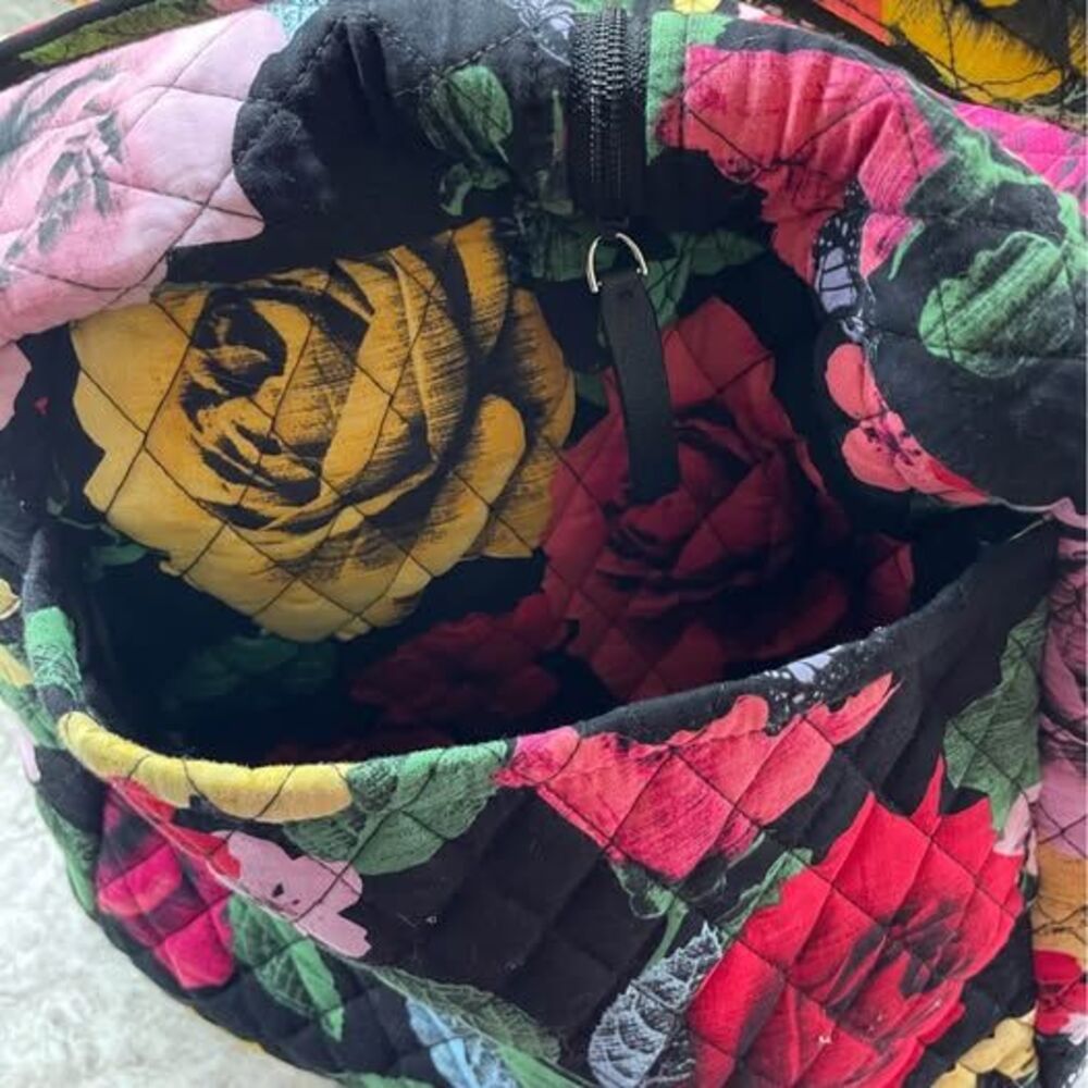 Vera Bradley Quilted Floral Duffel Bag - Picture 3 of 9